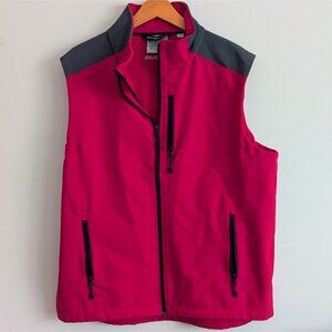Black Diamonds Mens XLRed & Gray Sleeveless Zip-Up Vest-lp